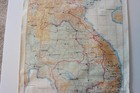 Vintage Vietnam Southeast Asia Army Military Briefing Map 34 5 In X 24 In
