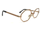 Vintage Raybert Eyeglasses Frames Hexolux Rose Gold Filled Octagon 50-20-130