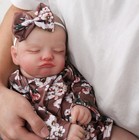 Realistic Reborn Baby Dolls Gift Vinyl Silicone 16  Lifelike Newborn Girl Doll