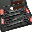 8 0 Inches Professional Dog Grooming Scissors Set Straight   Thinning  