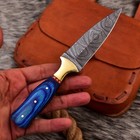 Handmade Damascus Steel Hunting Dagger Fixed Blade Boot Knife Sheath Edc 304x