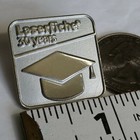 Laserfiche 30 Years Lapel Pin Software Development Company Silver Color Metal