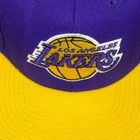 Mitchell   Ness Los Angeles Lakers Snapback Hat Purple Yellow Nba Basketball Cap