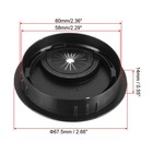 Cable Hole Cover 2-3 8  Zinc Alloy Desk Grommet For Wire Organizer Black