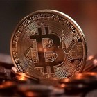 Bitcoin Commemorative Coin Gold Tone Physical Btc Replica Collectible Gift
