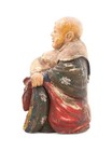 Antique Chinese Thai Asian Hand Carved Wooden Vintage Buddha Figure Sculpture
