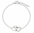 Double Heart Arrow Shape Stainless Steel Anklet Ankle Chain Bracelet Women Foot