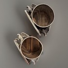 Pair Victorian Silverplate Bird Napkin Rings Meriden B  Company  146