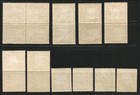 Cyprus 1934 Kgv Sg 133-142 Compl Short Mint Set To 18pi Pairs Umm mvlh f Cv   85 