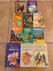 Lot Of 11 Vintage Golden Nature Guide Books  Fossils seashells-1950 60   s  70   s 