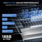 100w Watt Mono N-type Solar Panel 18bb 25  Boat High Conversion Rv Home Car
