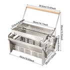 Stainless 360   Rotating Barbecue Grill Detachable Bbq Grill Yard Party Picnic
