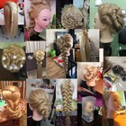 Mannequin Head Long Synthetic Hair For Hairstyles Hairdressing Styling Training