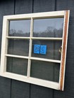 23 X 23 Vintage Window Sash  Old 6 Pane  Frame 1955 Arts   Crafts