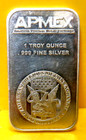                       Ampex Silver Bar 1 Troy Oz 999 Fine Silver