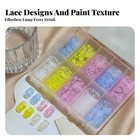 Lace Nail Transfer Paper Floral Manicure Stickers Eye-catching