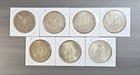 Morgan peace Silver 1 Dollar Lot 7 Coins You Grade Investment Or Collect A-827