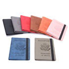 Slim Pu Leather Travel Passport Wallet Holder Rfid Blocking Id Card Case Cover
