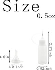 30 Pcs Precision Tip Applicator Bottles  0 5 Ounce Translucent Glue Bottles
