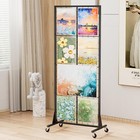 Grid Wall Panels     2x 5 5ft Display Stand With Gridwall Panels Rack  Metal Grid