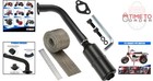 Exhaust Header Pipe Muffler Kit Metal Heat Shield For Go Karts 212cc Engines