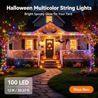 Halloween Lights Solar String Lights Outdoor Led Christmas Xmas Decor Tree Light