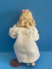 Dollhouse Miniature Little Porcelain Blonde Girl Doll
