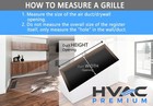 4  X 8  Return Supply Air Grille For Floor Duct Opening - Louvered Design - F   