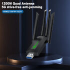  1200mbps  Wireless Usb Wifi Adapter Usb 3 0 Wifi Dongle For Pc Network Adapter 
