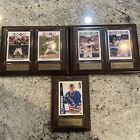 Lot Of Ny Sports Card Wall Plaques 