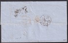 1853 Alph 2 Sg8 1d Red Brown Plate 163 Pair London To York Ctr Cover  cf cg 