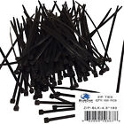 Black 100 Pcs Pack 7  Inch Network Cable Wire Tie Strap Cord 50 Lb Zip Nylon Usa