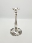 Set Of 4 Antique Victorian Rococo Style Silver Plated Candlesticks     Circa 1880