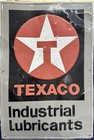 Large Vintage Texaco Industrial Lubricants Sign Gas Oil Old Collection Patina