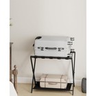 Folding Suitcase Stand Luggage Rack With Shelf Foldable Guest Bedroom Hotel