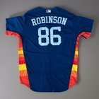 2017 Houston Astros Dewey Robinson Team Issued Practice Jersey  86 Rainbow Waist