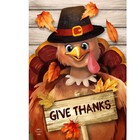 Briarwood Lane Thankful Turkey Give Thanks House Flag