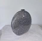 Silver Sunset Round Evening Clutch