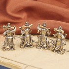 Rare Chinese Old Bronze Handmade Four Heavenly Kings Statues Antique Decor New