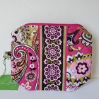 Vera Bradley Very Berry Paisley Medium Cosmetic Bag Makeup Lined New With Tags 
