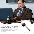  Gavel And Sound Block 1 Set Judge Wooden Playset Wood Base Wood Child Solid 