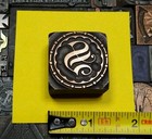Antique Vtg Fancy S Monogram Initial Letterpress Print Type Ornament Stamp Block