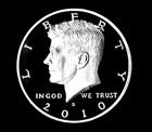 2010-s Silver Kennedy 90  Silver Half Dollar Gem-proof D-cam  high Pr     Grade 