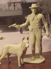 Vintage Marx Fort Apache Rin Tin Tin Set Of Creme Character Figures  Mint  Rare