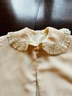 Antique Baby Coat   Bonnet Set Pale Peach With Valenciennes-style Cotton Lace
