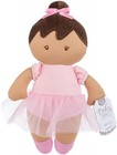 Ganz Black Hair Ballerina Baby Doll Plush Stuffed Toy With Soft Rattle  9 
