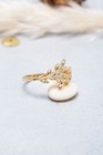 Real 14k Solid Gold Olive Leaf Ring