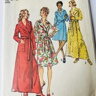 Vtg 1973 Simplicity Sewing Pattern 5989 Robe Two Lengths Long Short Sz M 12 14