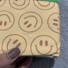 3 Layer Quilt Baby 46  Toddler Blanket Copper Pearl Smiley Yellow Reversible