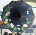 Thomas A Edison Standard Cylinder Phonograph   Case   Large Horn   24 Records